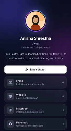 The Midnight profile template