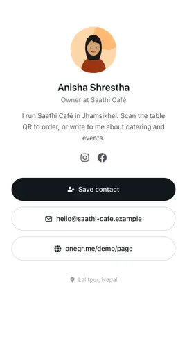 The Minimal profile template