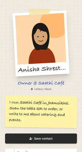 The Polaroid profile template