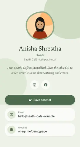 The Sage profile template