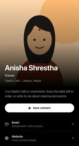 The Spotlight profile template